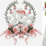 Wedding doves embroidery Embroidery doves