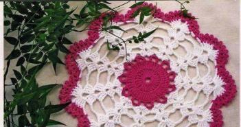 Sencillas y hermosas servilletas de crochet con patrones de tejido.