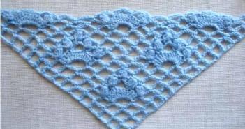 Lenço de crochê: padrões para iniciantes e descrição do trabalho Como fazer um lenço de crochê nos ombros